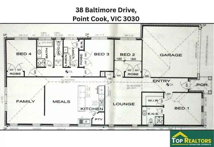 Floorplan of Homely house listing, 38 Baltimore Drive, Point Cook VIC 3030