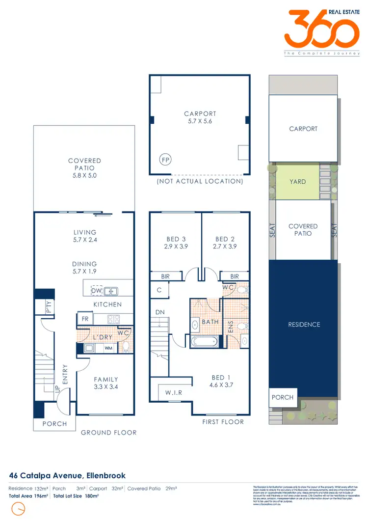 Floorplan of Homely house listing, 46 Catalpa Avenue, Ellenbrook WA 6069