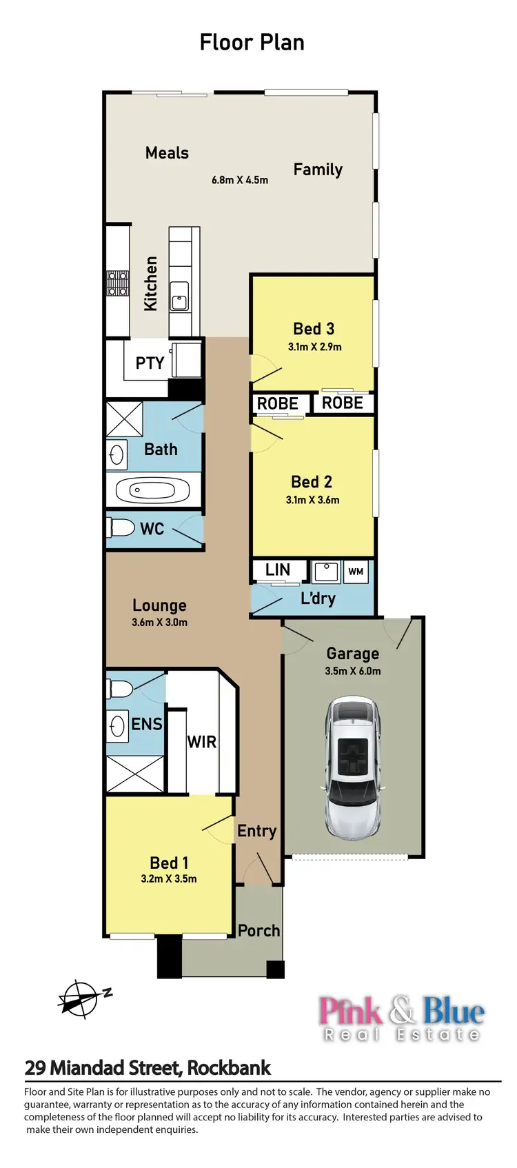 Floorplan of Homely house listing, 29 Miandad Street, Rockbank VIC 3335