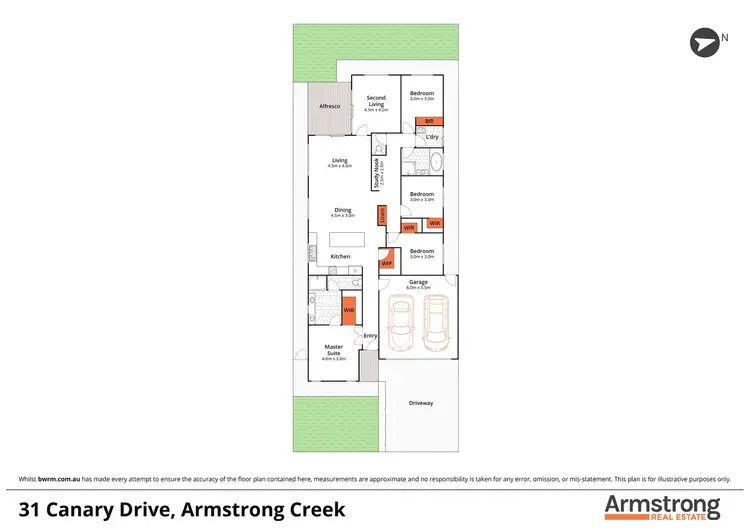 Floorplan of Homely house listing, 31 Canary Drive, Armstrong Creek VIC 3217