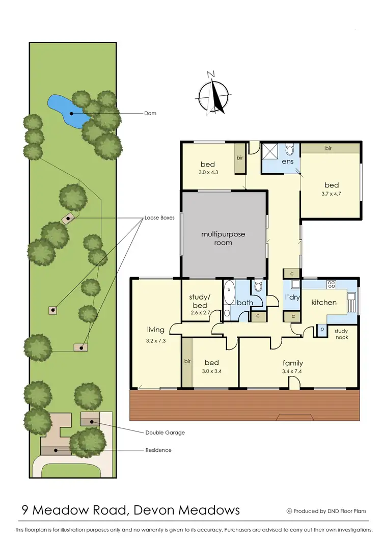 Floorplan of Homely house listing, 9 Meadow Road, Devon Meadows VIC 3977