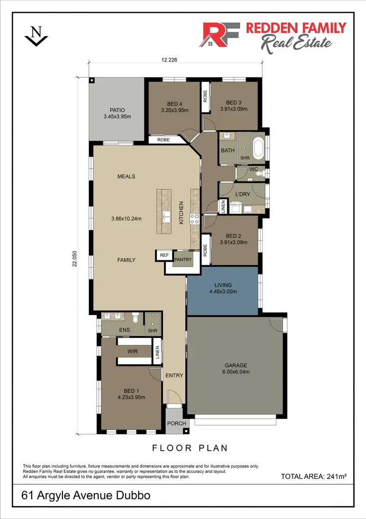Floorplan of Homely house listing, 61 Argyle Avenue, Dubbo NSW 2830