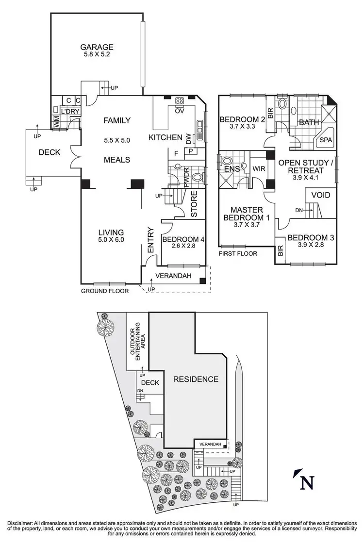 Floorplan of Homely townhouse listing, 1/5 Glenmanor Close, Templestowe VIC 3106