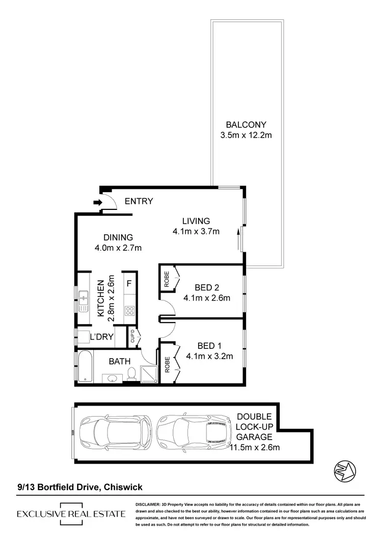 Floorplan of Homely unit listing, 9/13 Bortfield Drive, Chiswick NSW 2046
