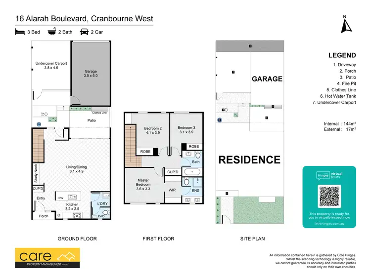 Floorplan of Homely townhouse listing, 16 Alarah Boulevard, Cranbourne West VIC 3977