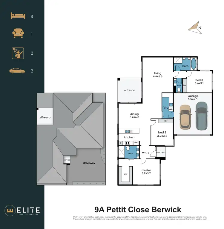 Floorplan of Homely house listing, 9A Pettit Close, Berwick VIC 3806