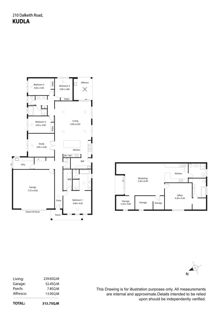 Floorplan of Homely rural property listing, 210 Dalkeith Road, Kudla SA 5115