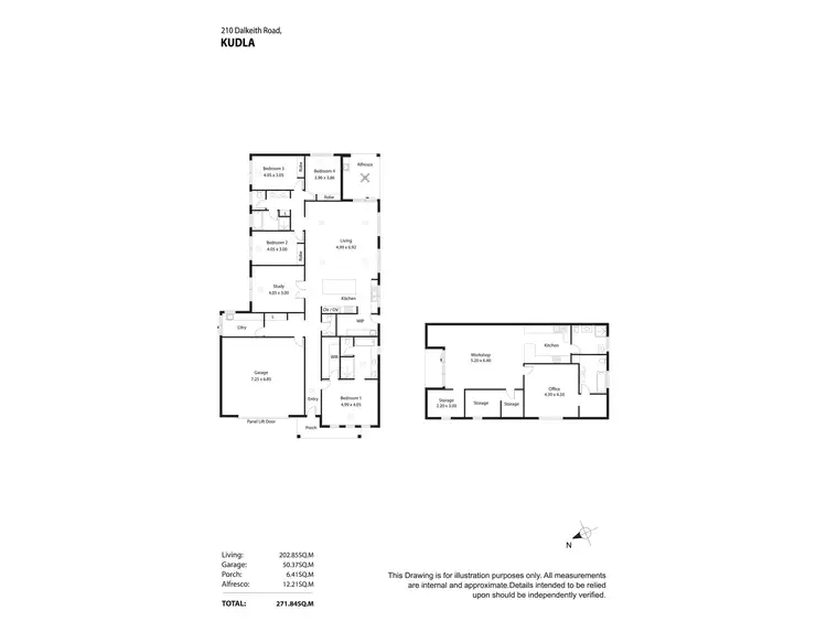 Floorplan of Homely rural property listing, 210 Dalkeith Road, Kudla SA 5115