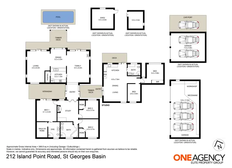 Floorplan of Homely rural property listing, 212 Island Point Road, St Georges Basin NSW 2540