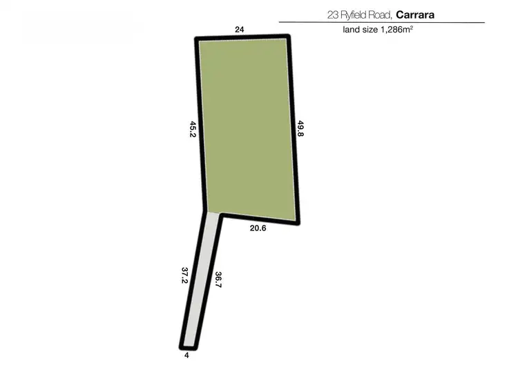 Floorplan of Homely land listing, 23 Ryfield Road, Carrara QLD 4211