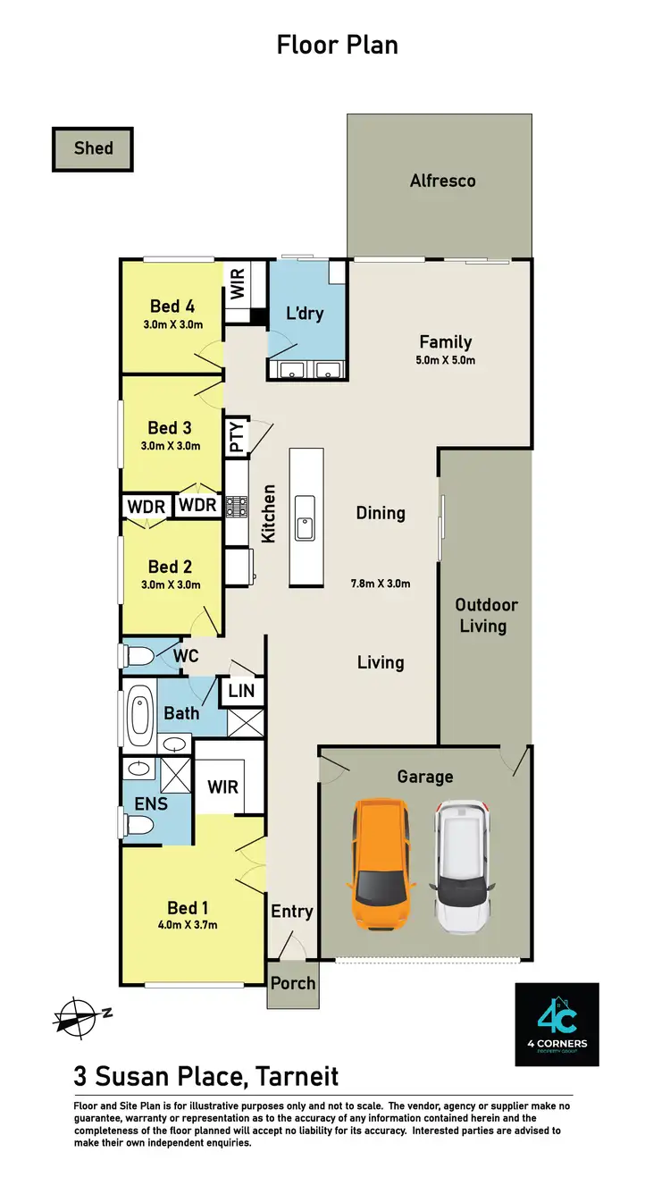 Floorplan of Homely house listing, 3 Susan Place, Tarneit VIC 3029