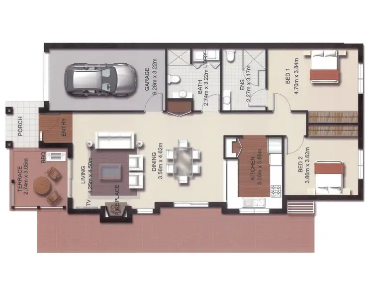Floorplan of Homely retirement listing, 79/8 Wiseman Road, Bowral NSW 2576