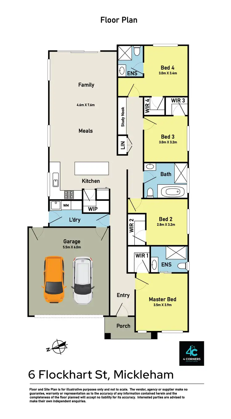 Floorplan of Homely house listing, 6 Flockhart Street, Mickleham VIC 3064