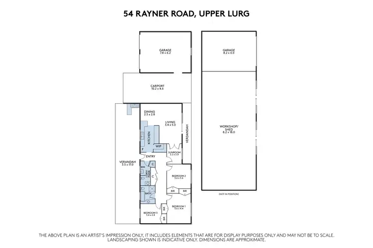 Floorplan of Homely rural property listing, 54 Rayner Road, Upper Lurg VIC 3673
