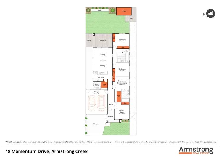 Floorplan of Homely house listing, 18 Momentum Drive, Mount Duneed VIC 3217