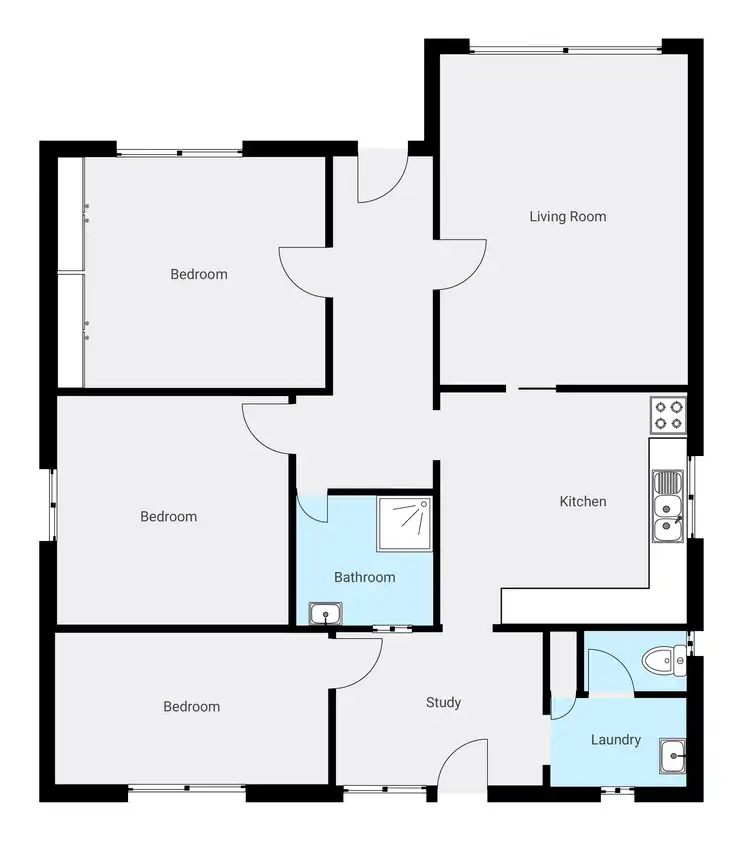 Floorplan of Homely house listing, 34 STANLEY STREET, Wodonga VIC 3690