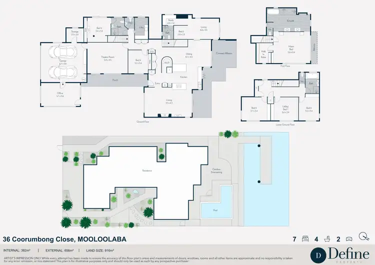 Floorplan of Homely house listing, 36 Coorumbong Close, Mooloolaba QLD 4557