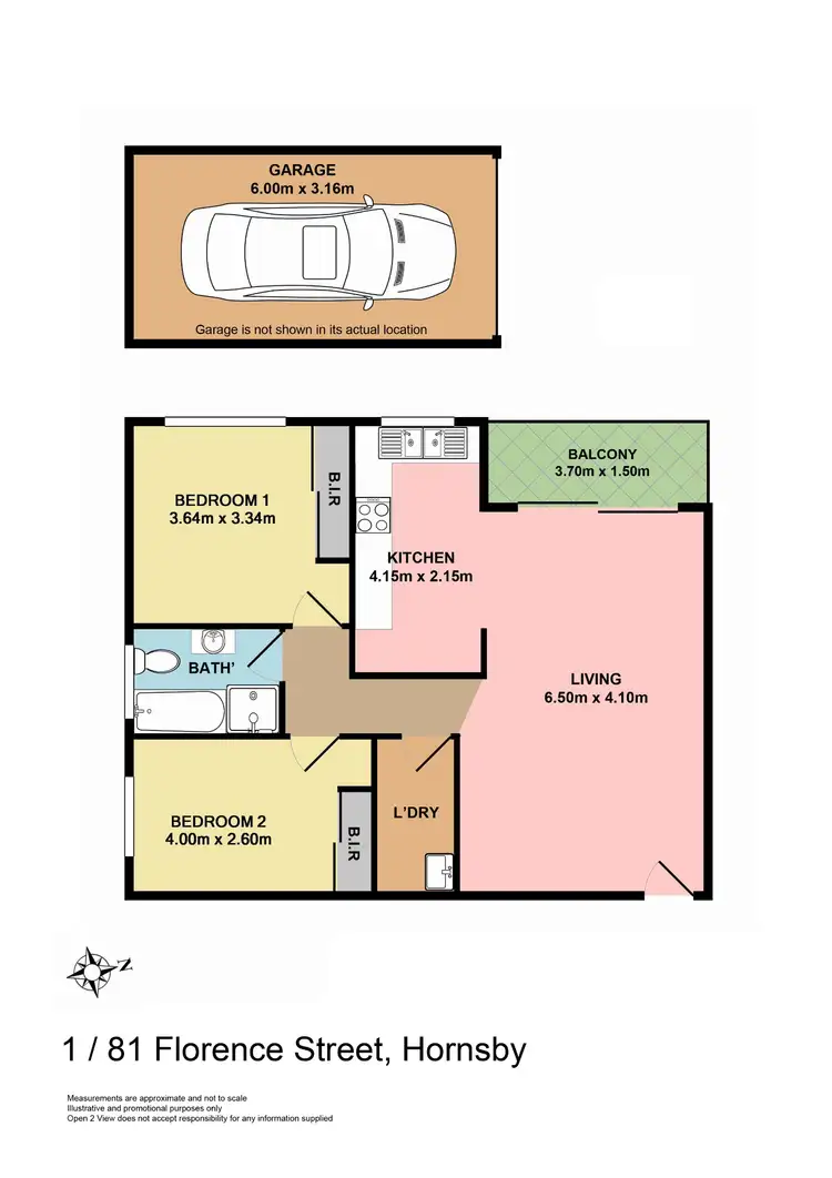 Floorplan of Homely unit listing, 1/81-83 Florence Street, Hornsby NSW 2077