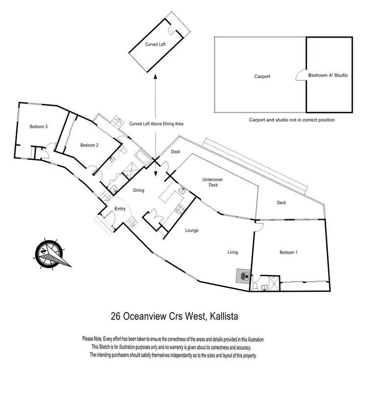 Floorplan of Homely house listing, 26 OCEANVIEW CRESCENT, Kallista VIC 3791