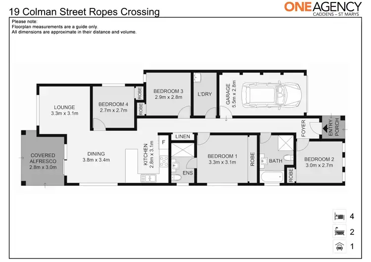 Floorplan of Homely house listing, 19 Colman Close, Ropes Crossing NSW 2760