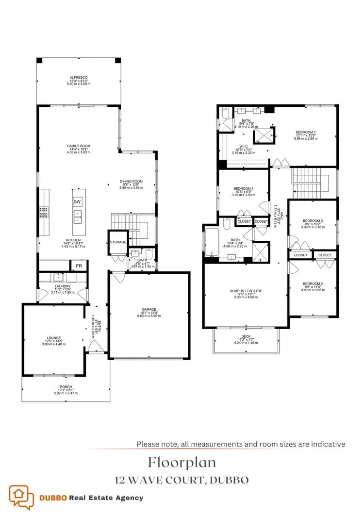 Floorplan of Homely house listing, 12 Wave Court, Dubbo NSW 2830