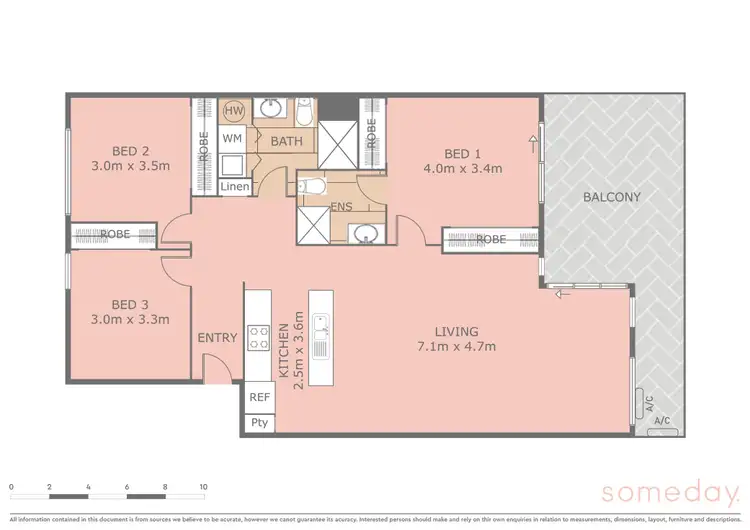 Floorplan of Homely apartment listing, 9/1 Eardley Street, Bruce ACT 2617