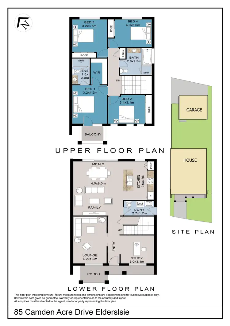 Floorplan of Homely semi-detached listing, 25 Camden Acres Drive, Elderslie NSW 2570