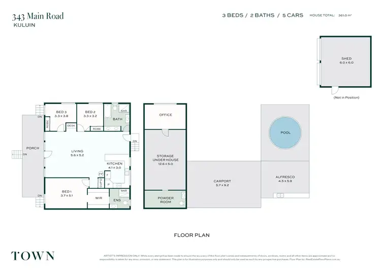 Floorplan of Homely house listing, 343 Main Road, Kuluin QLD 4558