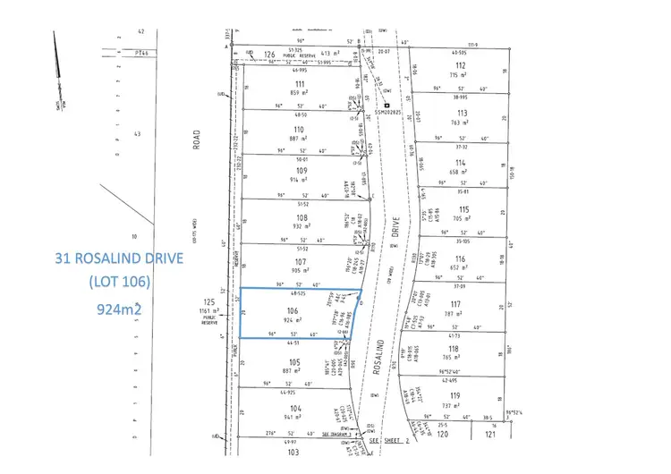 Floorplan of Homely land listing, 31 Rosalind Drive, Moama NSW 2731