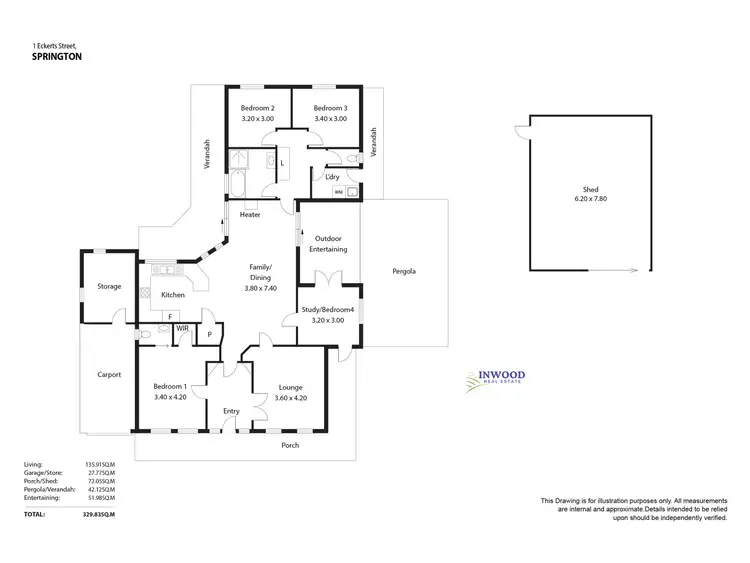Floorplan of Homely house listing, 1 Eckerts Street, Springton SA 5235