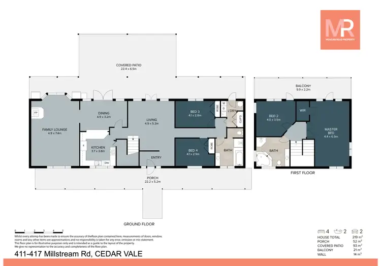 Floorplan of Homely house listing, 411-417 Millstream Road, Cedar Vale QLD 4285