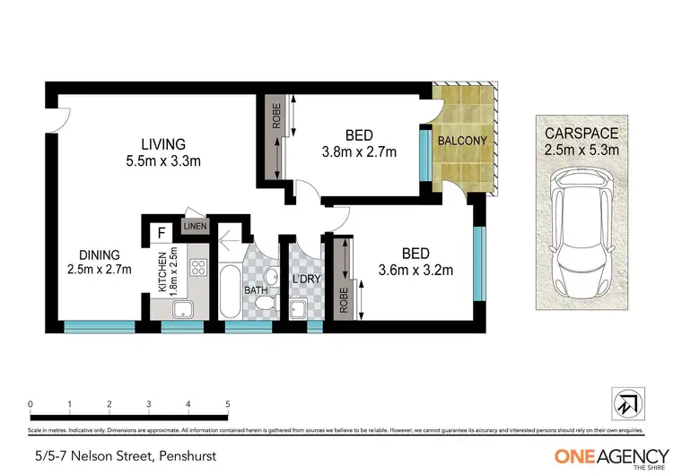 Floorplan of Homely unit listing, 5/5-7 Nelson Street, Penshurst NSW 2222
