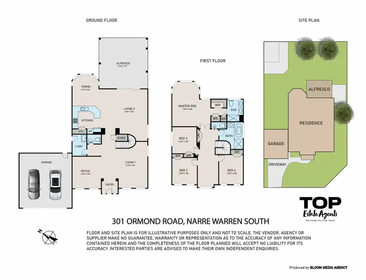 Floorplan of Homely house listing, 301 Ormond Road, Narre Warren South VIC 3805