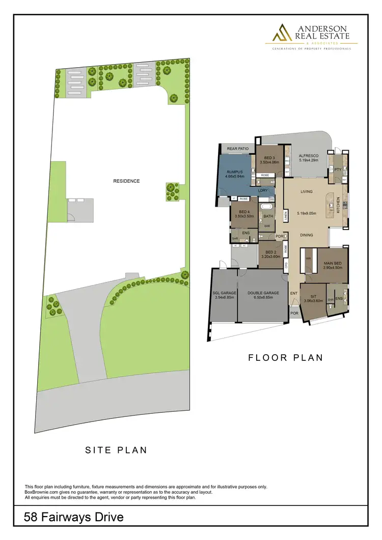 Floorplan of Homely house listing, 58 Fairways Drive, Mildura VIC 3500