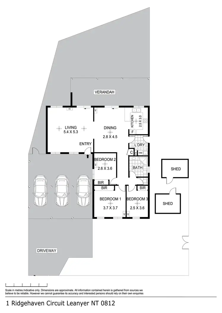 Floorplan of Homely house listing, 1 Ridgehaven Circuit, Leanyer NT 812
