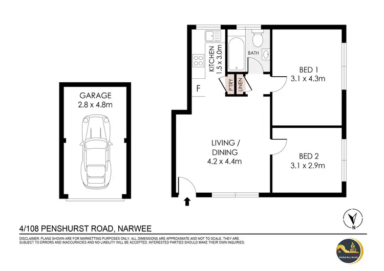 Floorplan of Homely unit listing, 4/108 Penshurst Road, Narwee NSW 2209