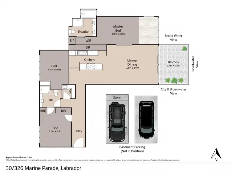 Floorplan of Homely apartment listing, 30/326 Marine Parade, Labrador QLD 4215