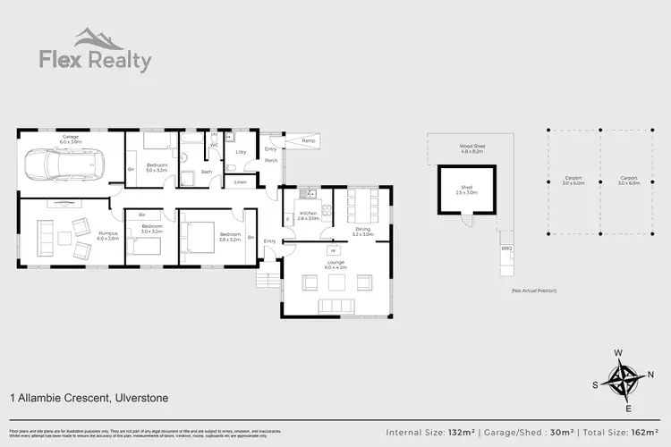 Floorplan of Homely house listing, 1 Allambie Crescent, Ulverstone TAS 7315