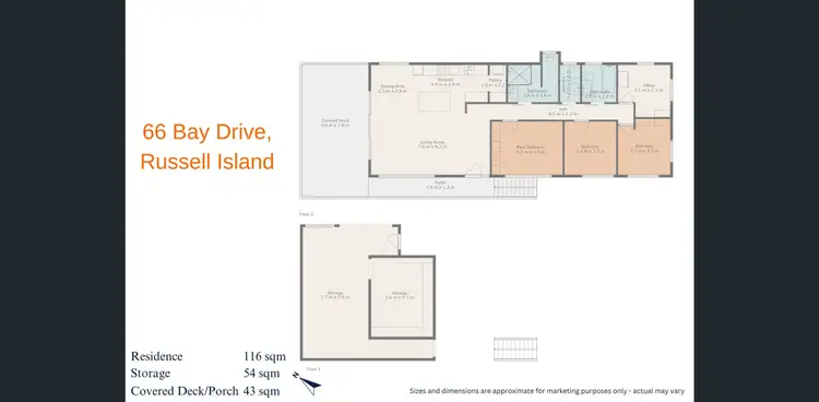 Floorplan of Homely house listing, 66 Bay Drive, Russell Island QLD 4184