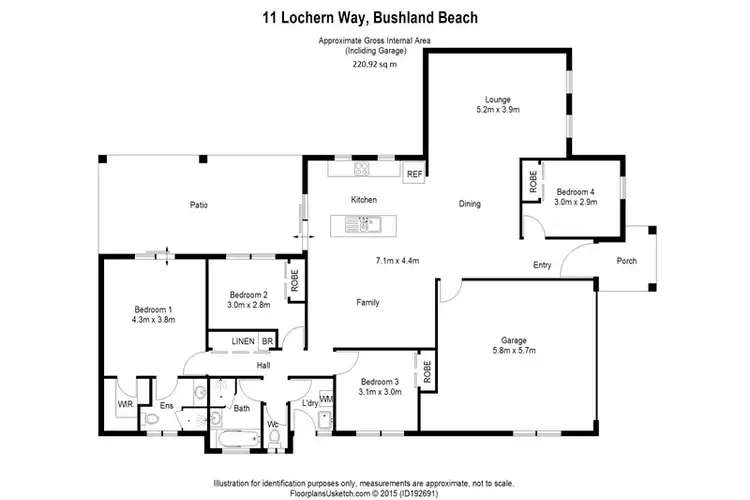 Floorplan of Homely house listing, 11 Lochern Way, Bushland Beach QLD 4818