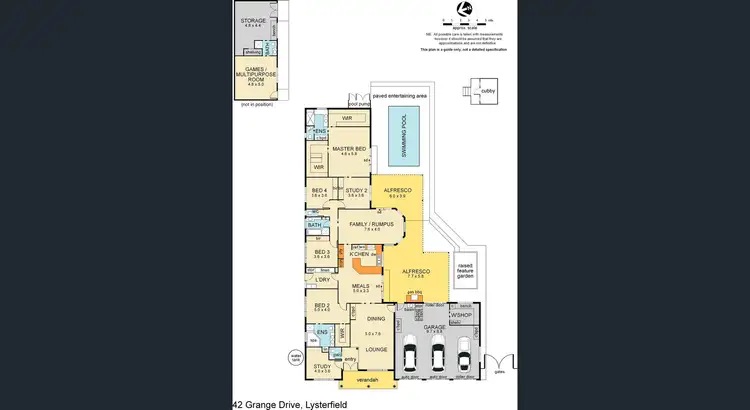 Floorplan of Homely house listing, 42 Grange Drive, Lysterfield VIC 3156