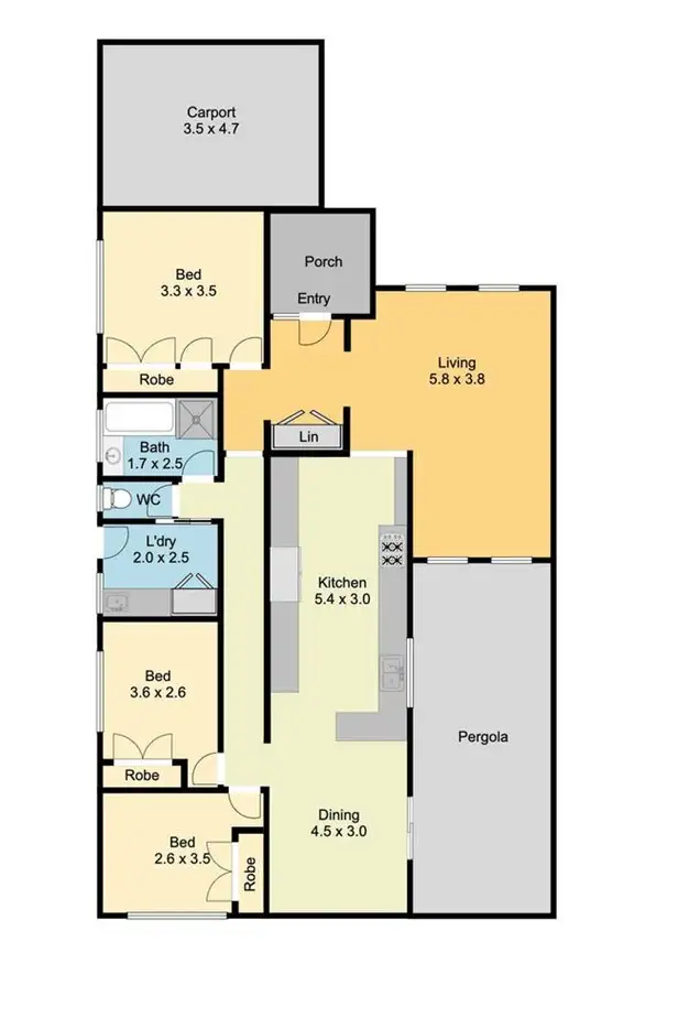 Floorplan of Homely house listing, 11 WENHAMS LANE, Wangaratta VIC 3677
