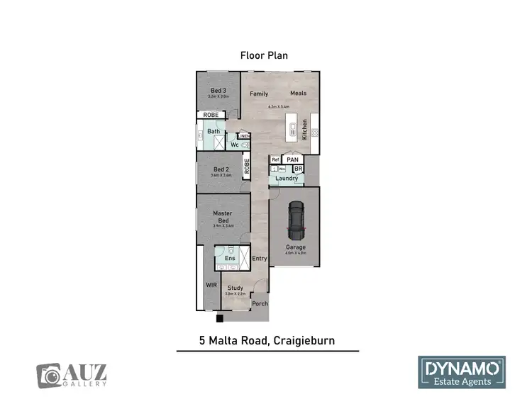 Floorplan of Homely house listing, 5 Malta Road, Craigieburn VIC 3064
