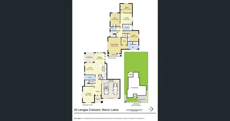 Floorplan of Homely house listing, 20 Lenigas Crescent, Manor Lakes VIC 3024