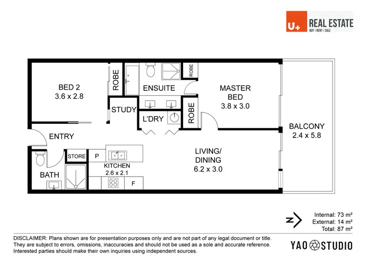 Floorplan of Homely apartment listing, 402/6 Cape Street, Dickson ACT 2602