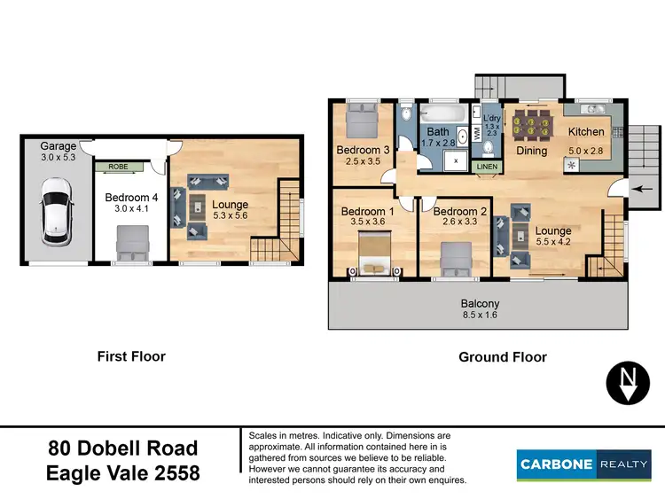 Floorplan of Homely house listing, 80 Dobell Road, Eagle Vale NSW 2558