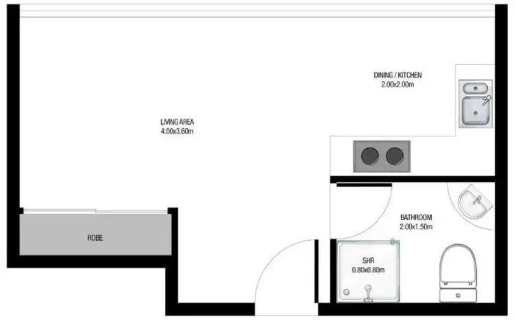 Floorplan of Homely unit listing, 23/24 Wirraway Street, Alexandra Headland QLD 4572