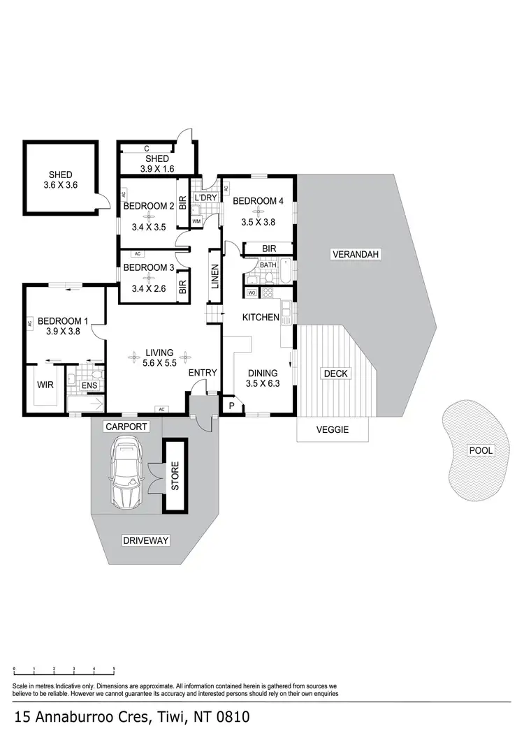 Floorplan of Homely house listing, 15 Annaburroo Crescent, Tiwi NT 810