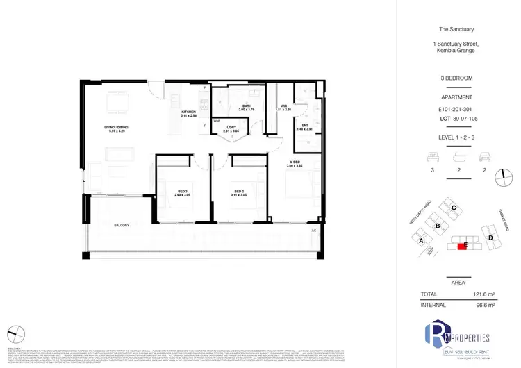 Floorplan of Homely apartment listing, E301/141 Darkes Rd, Kembla Grange NSW 2526