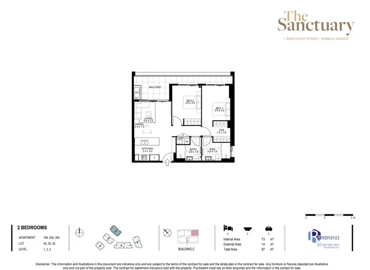 Floorplan of Homely apartment listing, C204/141 Darkes Road, Kembla Grange NSW 2526